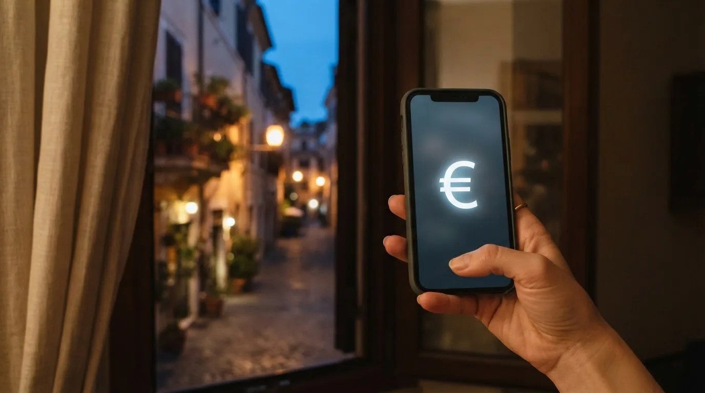 Mano che tiene uno smartphone accanto a una finestra, luce serale tranquilla — casino online con algoritmo unbiased