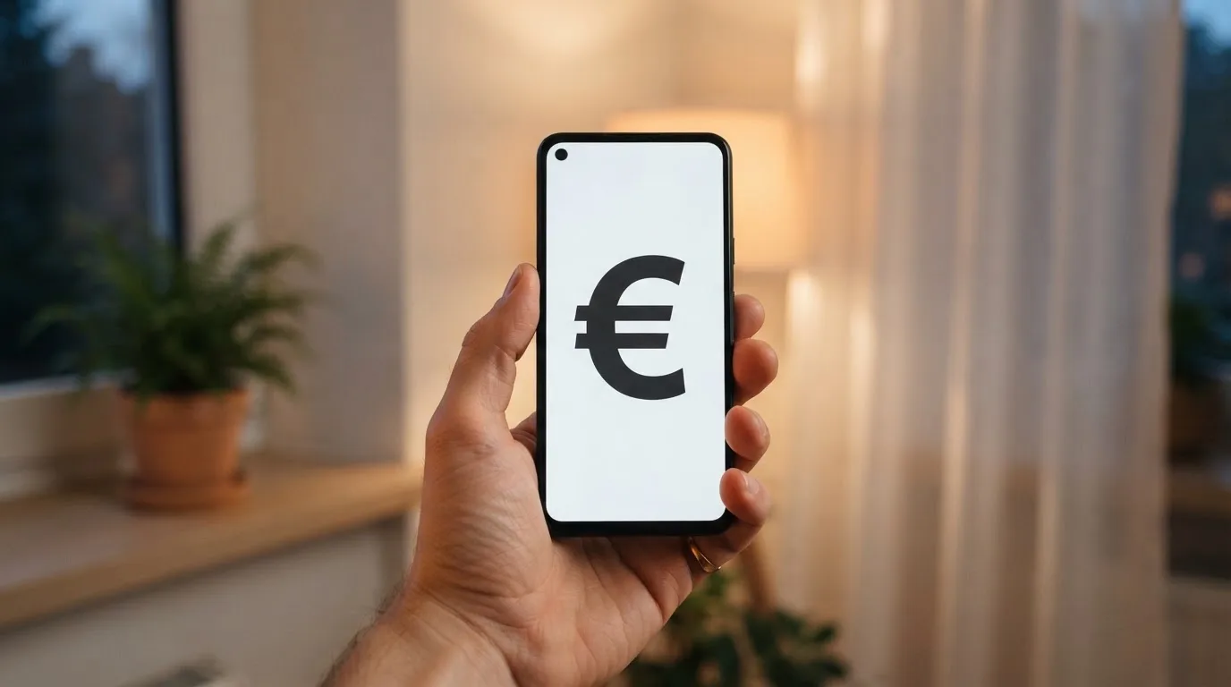Mano che tiene uno smartphone accanto a una finestra, luce serale tranquilla — casino online italiani autorizzati aams